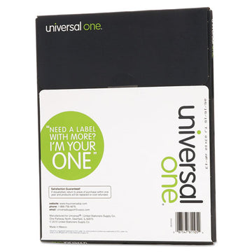 Universal® Deluxe Clear Labels, Inkjet-laser Printers, 2 X 4, Clear, 10-sheet, 50 Sheets-box freeshipping - TVN Wholesale